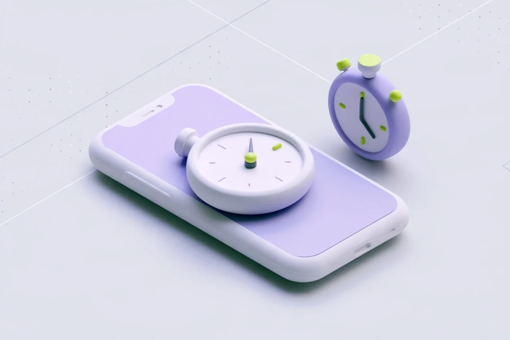 Telefon, hız göstergesi ve kronometre